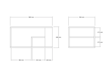 Eros Soffbord 80 cm Beige - Beige - Möbler - Bord & matgrupper - Soffbord