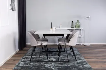 Estelle matbord med 4 Velvet Köksstol Sammet - Möbler - Bord & matgrupper - Matgrupper