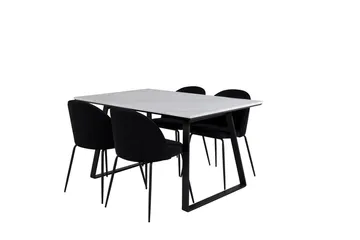 Estelle matbord med 4 Wrinkles Matstol - Möbler - Bord & matgrupper - Matgrupper