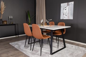 Estelle matbord med 4 Polar Köksstol - Möbler - Bord & matgrupper - Matgrupper