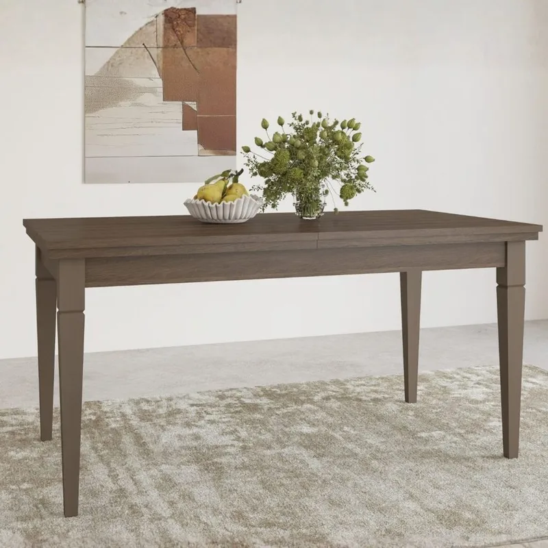 Förlängningsbart Matbord Evora 160 cm - Ljus Beige - Möbler - Bord & matgrupper - Matbord & köksbord