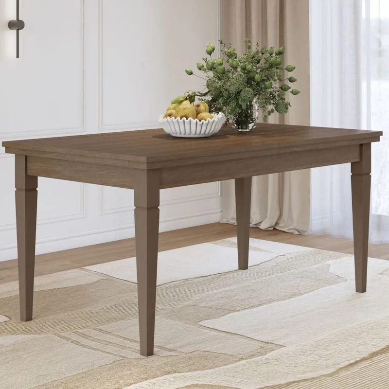 Förlängningsbart Matbord Evora 160 cm - Ljus Beige - Möbler - Bord & matgrupper - Matbord & köksbord