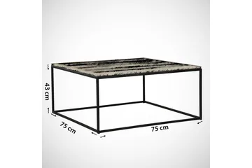Falan Soffbord 75 cm - Valnötsbrun/Svart - Möbler - Bord & matgrupper - Soffbord