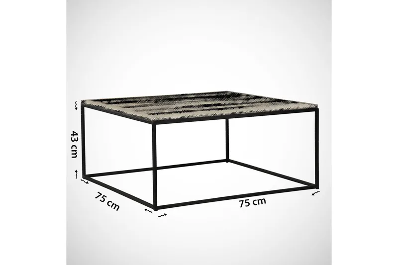 Falan Soffbord 75 cm - Valnötsbrun/Svart - Möbler - Bord & matgrupper - Soffbord