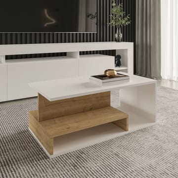 Fenlo Soffbord 90x35x44,8 cm - Vit sapphire-ek - Möbler - Bord & matgrupper - Soffbord