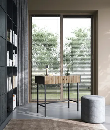 Francisca Sminkbord 93 cm - Svart/Ek - Möbler - Bord & matgrupper - Sminkbord & toalettbord