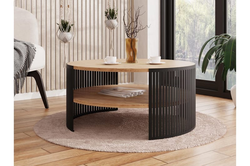 Friend Soffbord 75 cm - Svart/Beige - Möbler - Bord & matgrupper - Soffbord