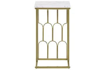 Fuller Soffbord 30 cm - Vit/Guld - Möbler - Bord & matgrupper - Soffbord