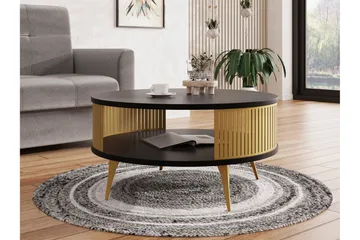 Galia Soffbord 75 cm - Guld/Svart - Möbler - Bord & matgrupper - Soffbord