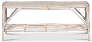 Glory Webbing soffbord i rotting 110 x 50 cm - Whitewash - Whitewash - Möbler - Bord & matgrupper - Soffbord