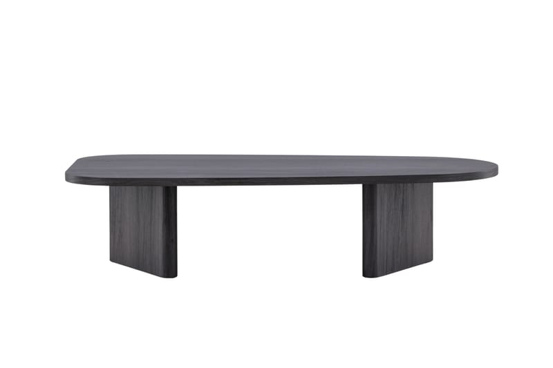 Grönvik Ovalt Soffbord 130x65 cm i Målat Trä, Svart