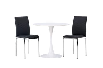 Hamden Matbord 80 cm med 2 Lily Matstol - Möbler - Bord & matgrupper - Matgrupper