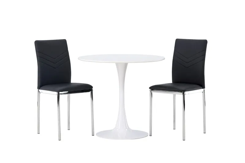 Hamden Matbord 80 cm med 2 Lily Matstol - Möbler - Bord & matgrupper - Matgrupper