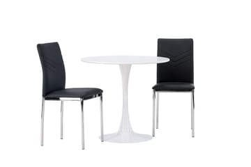 Hamden Matbord 80 cm med 2 Lily Matstol - Möbler - Bord & matgrupper - Matgrupper