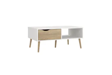 Hostafranc Soffbord 98,7 cm - Natur/Vit - Möbler - Bord & matgrupper - Soffbord