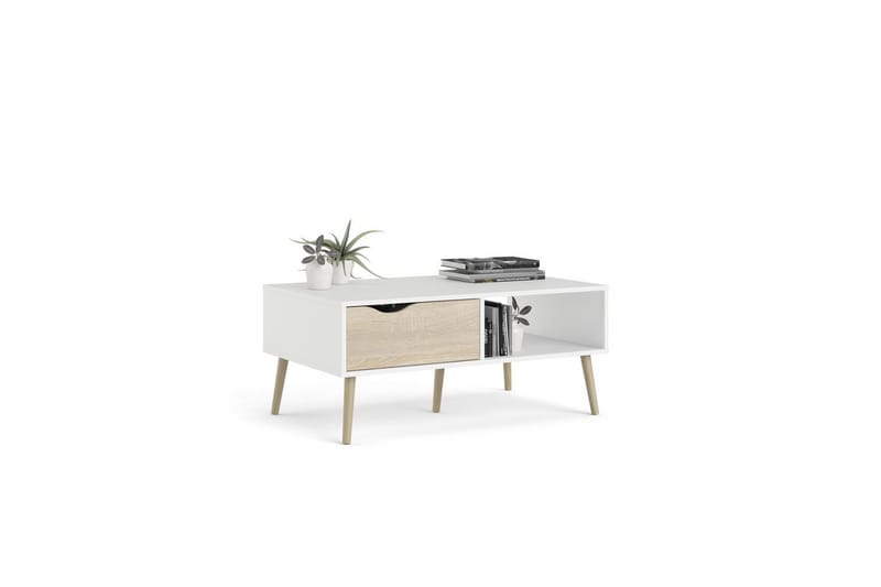 Hostafranc Soffbord 98,7 cm - Natur/Vit - Möbler - Bord & matgrupper - Soffbord
