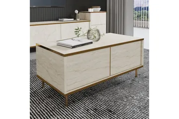 Imaj Soffbord 90 cm - Beige/Guld - Möbler - Bord & matgrupper - Soffbord