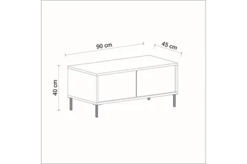 Imaj Soffbord 90 cm - Beige/Guld - Möbler - Bord & matgrupper - Soffbord