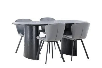 Isolde Matbord 180x90 cm med 4 Lilja Matstol - Möbler - Bord & matgrupper - Matgrupper