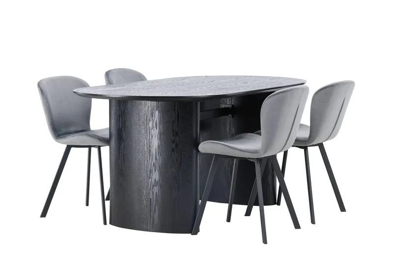 Isolde Matbord 180x90 cm med 4 Lilja Matstol - Möbler - Bord & matgrupper - Matgrupper
