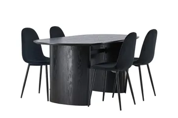 Isolde Matbord 180x90 cm med 4 Polar Köksstol - Möbler - Bord & matgrupper - Matgrupper