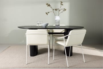 Isolde Matgrupp 180 cm Oval med 4 Tvista stolar - Beige - Möbler - Bord & matgrupper - Matgrupper