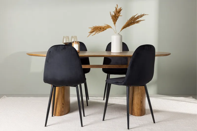 Isolde Matgrupp 180 cm Oval med 4 Polar Stolar - Möbler - Bord & matgrupper - Matgrupper
