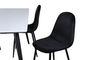Jimmy Förlängningsbart Matbord 150 cm med 4 Polar Köksstol - Möbler - Bord & matgrupper - Matgrupper