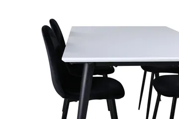 Jimmy Förlängningsbart Matbord 150 cm med 4 Polar Köksstol - Möbler - Bord & matgrupper - Matgrupper