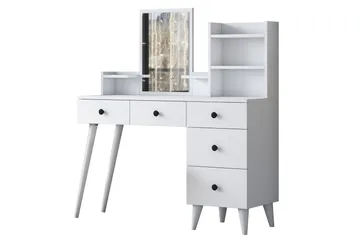 Junji Sminkbord 118,2x93,8 cm Vit - Hanah Home - Möbler - Bord & matgrupper - Sminkbord & toalettbord