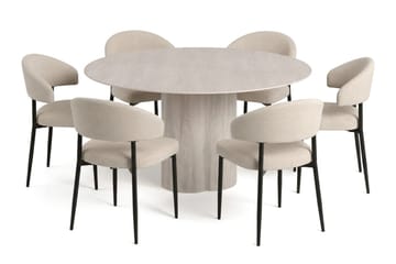 Beige/Svart - Vit