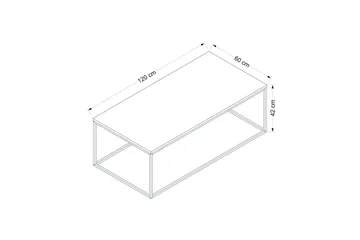 Kambuku Rektangulärt Valnöt Soffbord 120 cm i Trä - Brun - Möbler - Bord & matgrupper - Soffbord