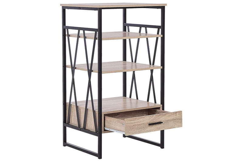 Keene Bokhylla 56 cm i Ek - Ljusbrun - Förvaring - Hylla - Bokhylla