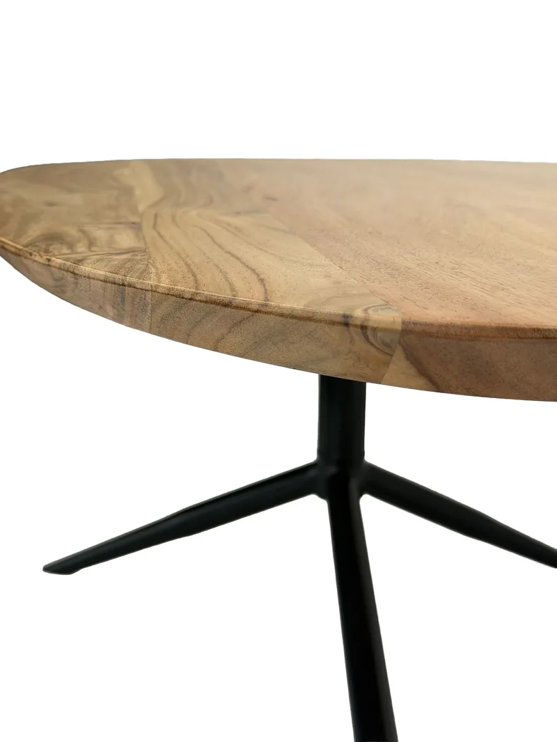 Kelora Soffbord 87 cm Oval - Naturligt ljusbrun/svart - Möbler - Bord & matgrupper - Soffbord