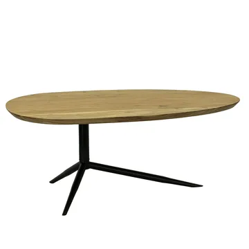 Kelora Soffbord 87 cm Oval - Naturligt ljusbrun/svart - Möbler - Bord & matgrupper - Soffbord