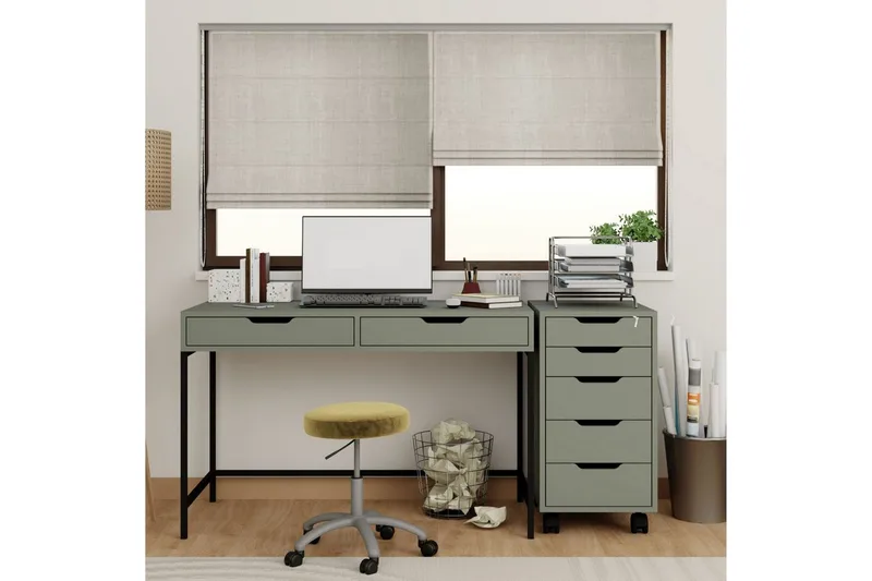 Loryn Skrivbord 55x120 cm - Grön - Möbler - Bord & matgrupper - Kontorsbord - Skrivbord