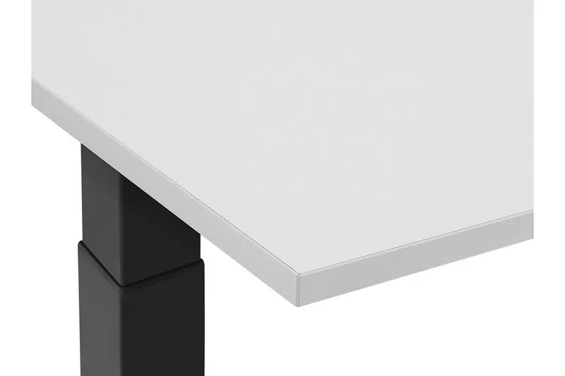 Belluton Skrivbord 130 cm Elektriskt Justerbart - Grå/Svart - Möbler - Bord & matgrupper - Kontorsbord - Skrivbord - Höj och sänkbart skrivbord