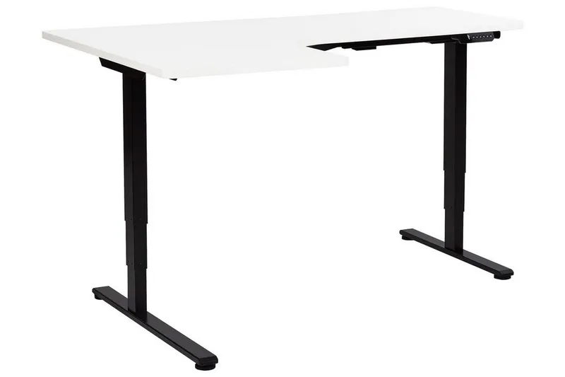Bina Skrivbord 109x160 cm, Svart/Vit