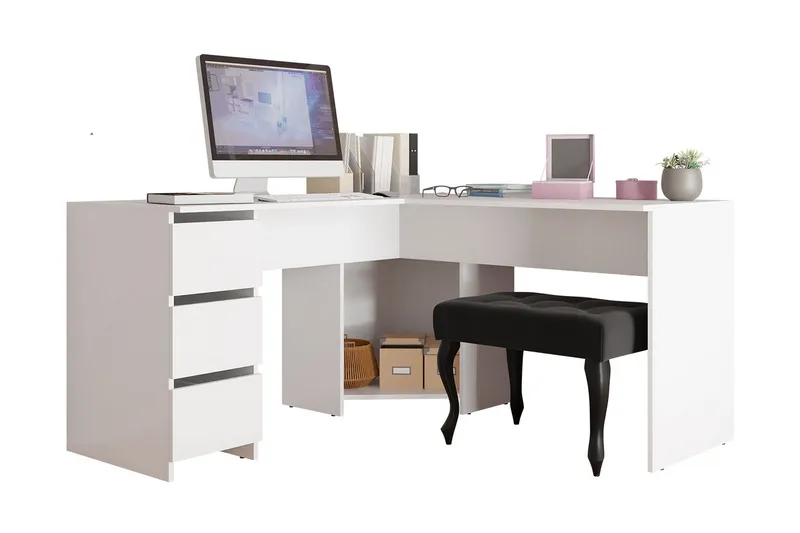 Fotyn Skrivbord 142 cm, Vit
