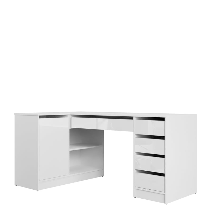 Harland Skrivbord 158 cm - vit - Möbler - Bord & matgrupper - Kontorsbord - Skrivbord - Hörnskrivbord