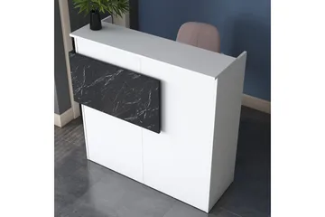 Naruto Skrivbord 110 cm - Marmor/Vit - Möbler - Bord & matgrupper - Kontorsbord - Skrivbord