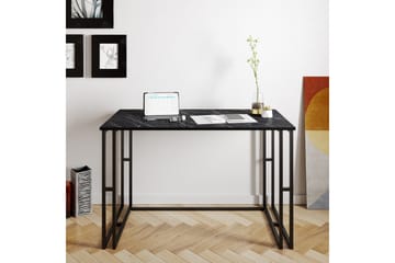 Stodene Skrivbord 120 cm Marmormönster - Svart - Möbler - Bord & matgrupper - Kontorsbord - Skrivbord
