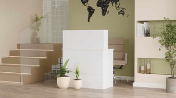 Valren Receptionbord 90x110x44,5 cm - Vit - Möbler - Bord & matgrupper - Kontorsbord - Skrivbord