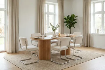 Kopparbo Matbord Oval 180x90 cm Fanér - Ek - Möbler - Bord & matgrupper - Matbord & köksbord