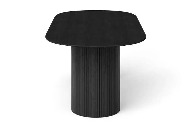 Kopparbo Matbord Oval 220x100 cm Fanér - Svart - Möbler - Bord & matgrupper - Matbord & köksbord