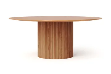 Kopparbo Matgrupp runt 180 cm Ek med 8 Molly Matstolar - Ek - Möbler - Bord & matgrupper - Matgrupper