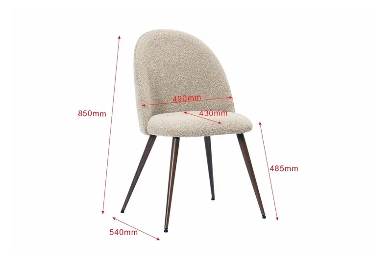 Kopparbo Rund Matgrupp 110 cm – Matbord med 4 Nibe Plus Matstolar i Trä med Valnötsutseende - Brun|Greige - Möbler - Bord & matgrupper - Matgrupper