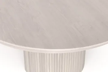 Kopparbo Runt Matbordförlängningsbart 140-240 cm Fanér - Vitlaserat - Möbler - Bord & matgrupper - Matbord & köksbord