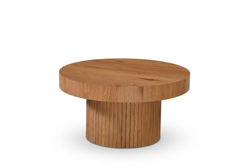 Kopparbo Soffbord Rund 85 cm tjock bordsskiva - Ek - Möbler - Bord & matgrupper - Soffbord