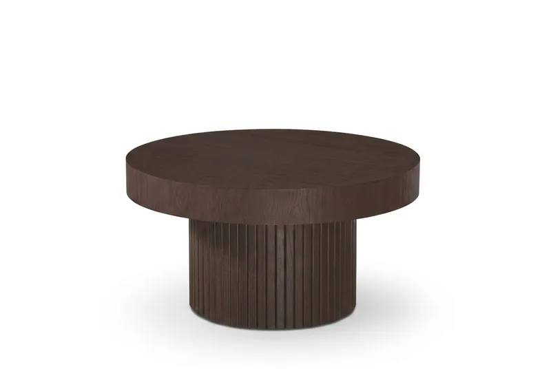 Kopparbo Soffbord Rund 85 cm tjock bordsskiva - Rökt ek - Möbler - Bord & matgrupper - Soffbord
